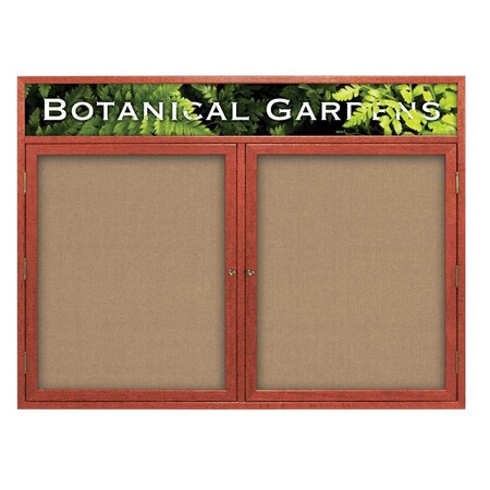 United Visual Products Open Faced Traditional Corkboard, 60x36" UV643A-SATIN-ULTMAR